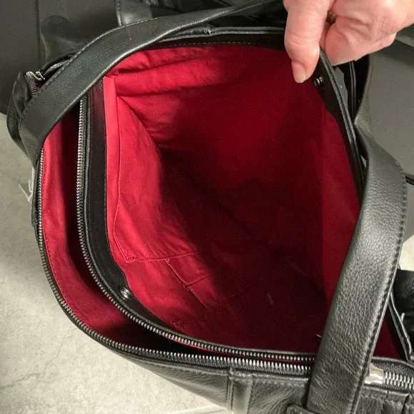 Hammitt Big Black Leather Bag NWT - Picture 6 of 6